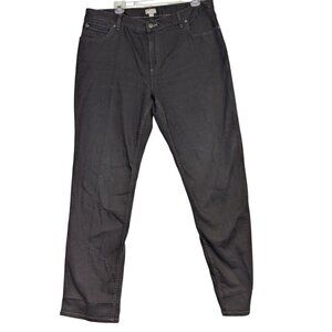 J. Jill Womens Slim Leg Black Stretch Jeans Size 16
